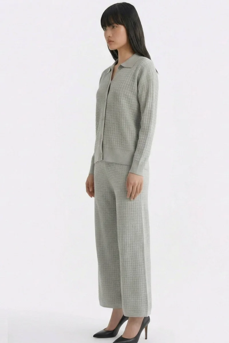 ذا اديتورز ماركت بلوزة كيريل بنقشة الوافل